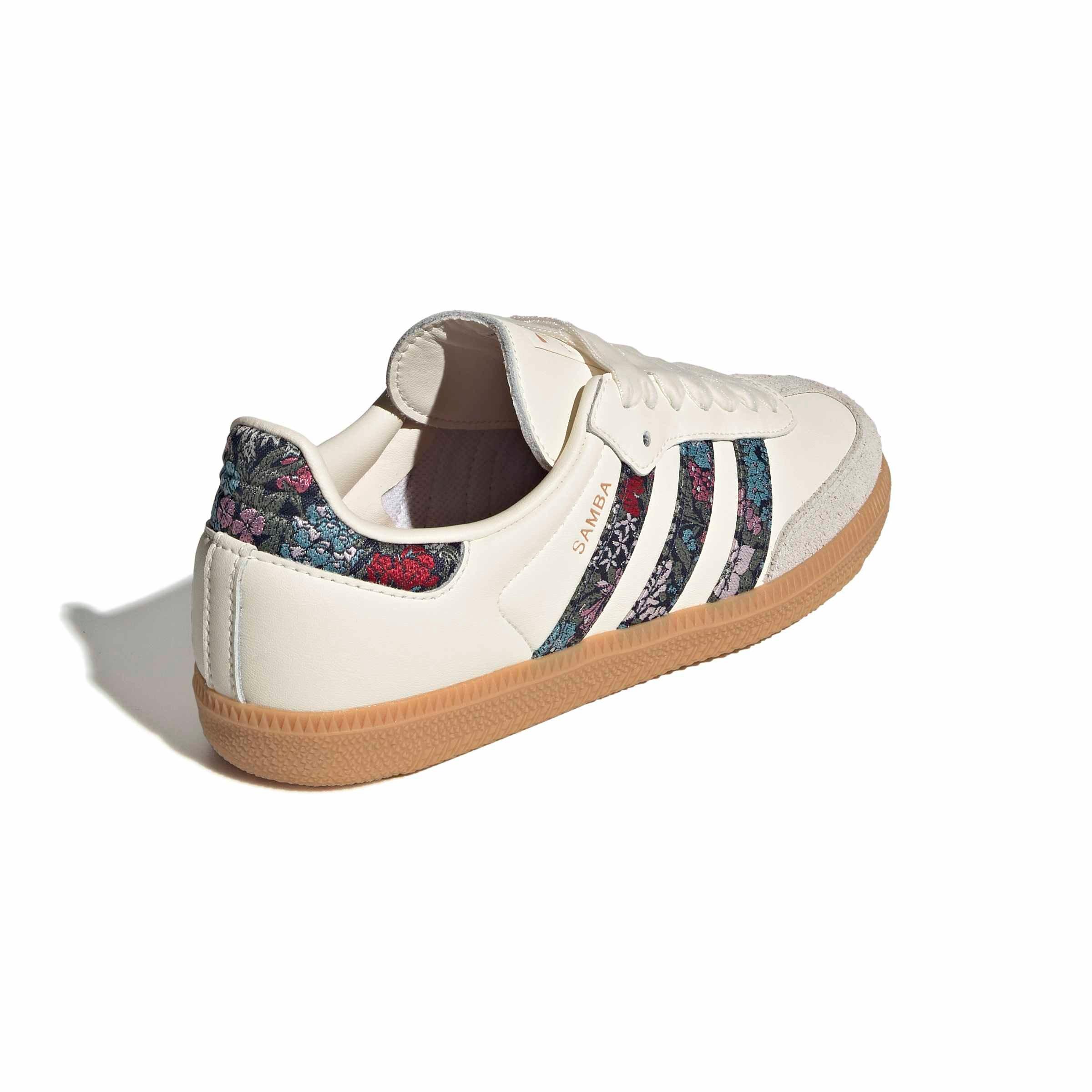 adidas Originals Liberty Samba OG "Cream White/Talc" Grade School Girls' Shoe - CREAM/TALC