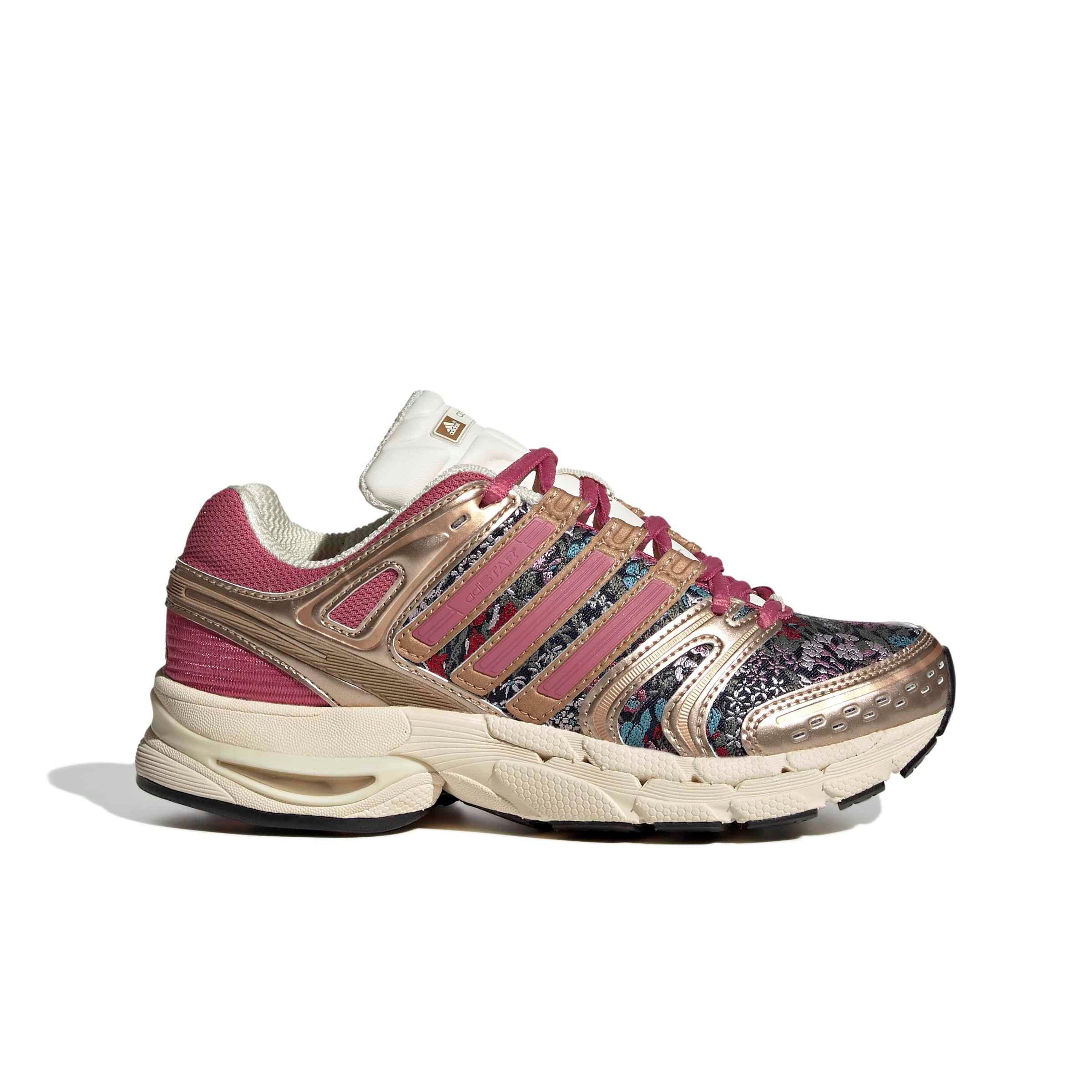 adidas Originals Liberty London Adistar Control 5 "Cream/Magenta/Black" Grade School Girls' Shoe - CREAM/MAGENTA/BLACK