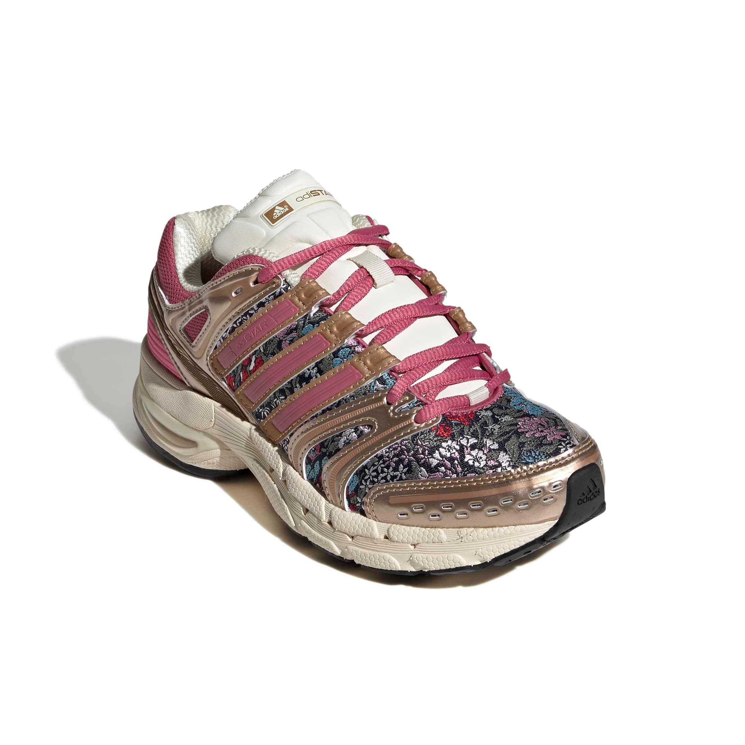 adidas Originals Liberty London Adistar Control 5 "Cream/Magenta/Black" Grade School Girls' Shoe - CREAM/MAGENTA/BLACK