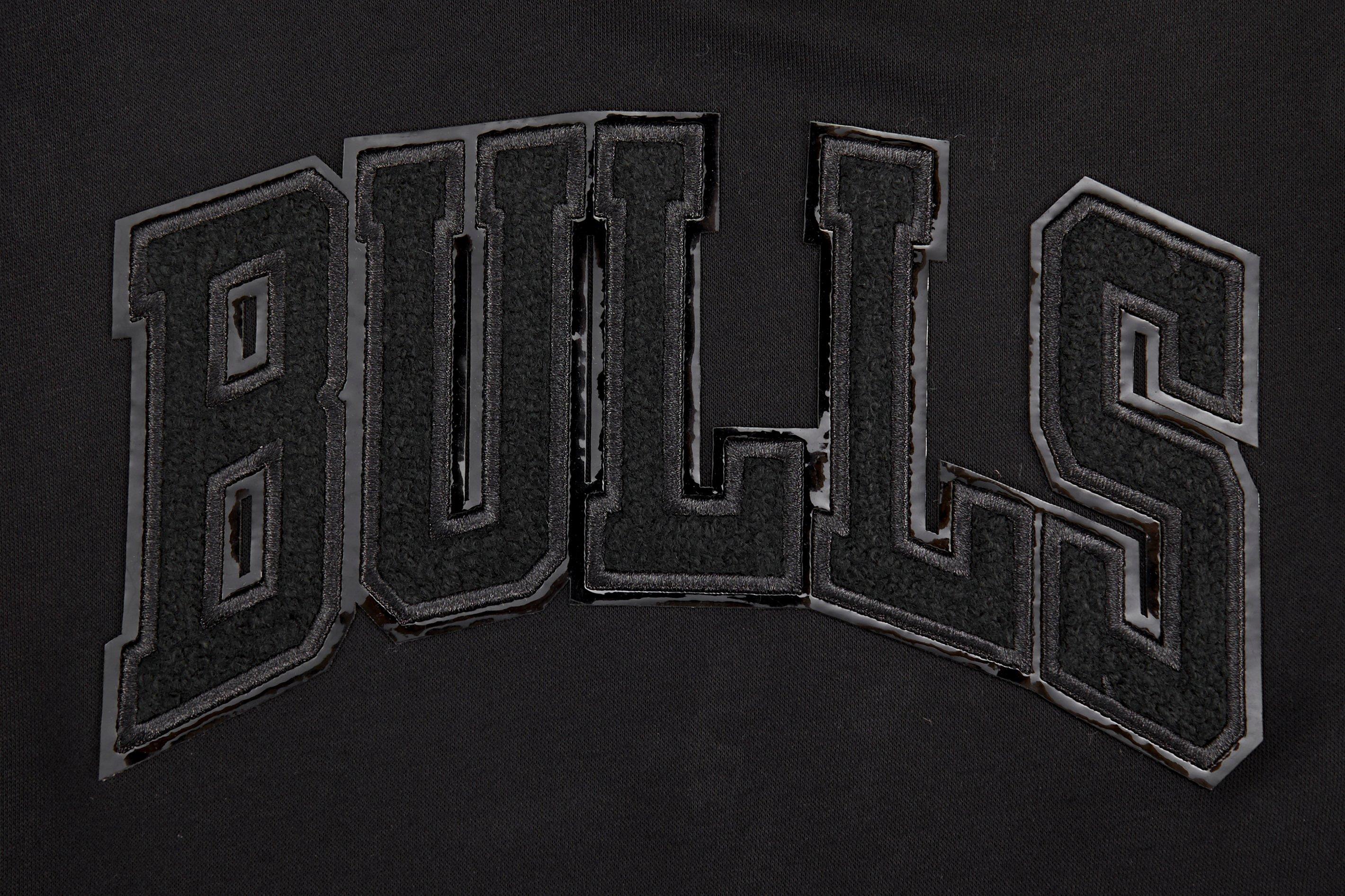 Pro Standard Little Boys​' NBA Chicago Bulls Triple Black Fleece PO Hoodie -Black - BLACK Thumbnail View 3