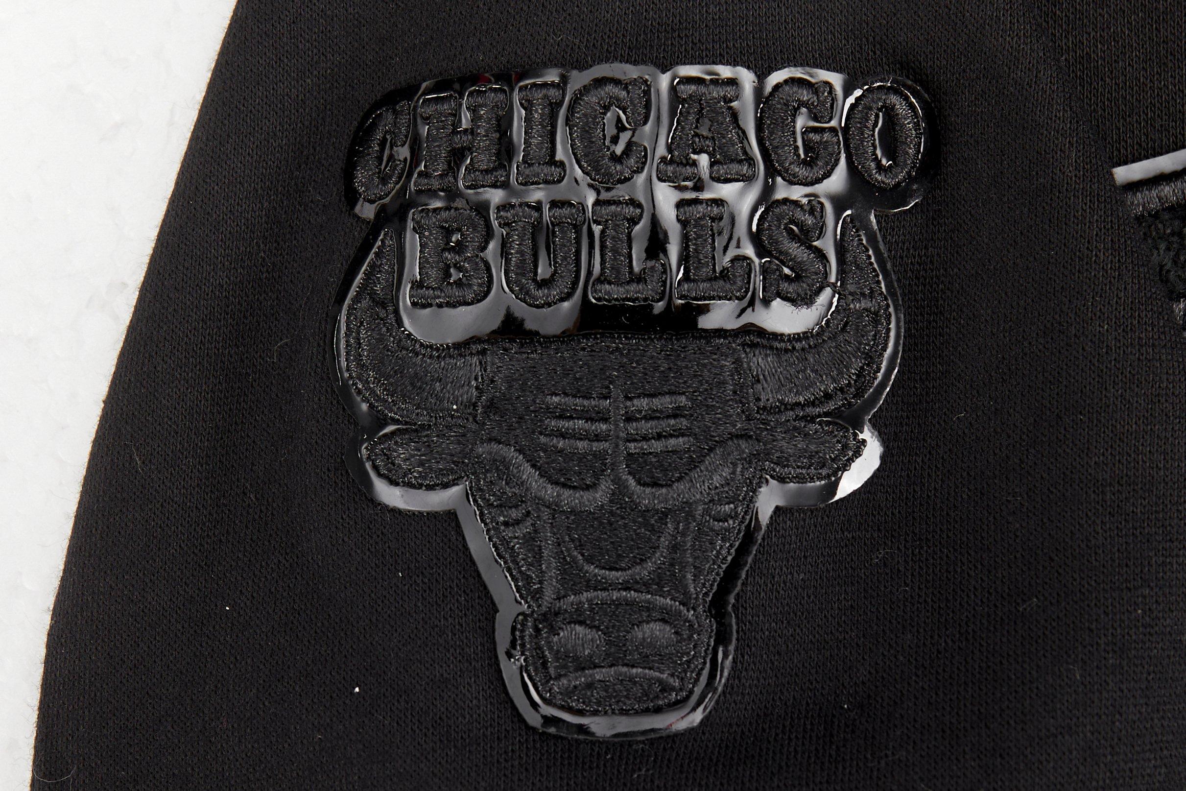 Pro Standard Little Boys​' NBA Chicago Bulls Triple Black Fleece PO Hoodie -Black - BLACK Thumbnail View 4