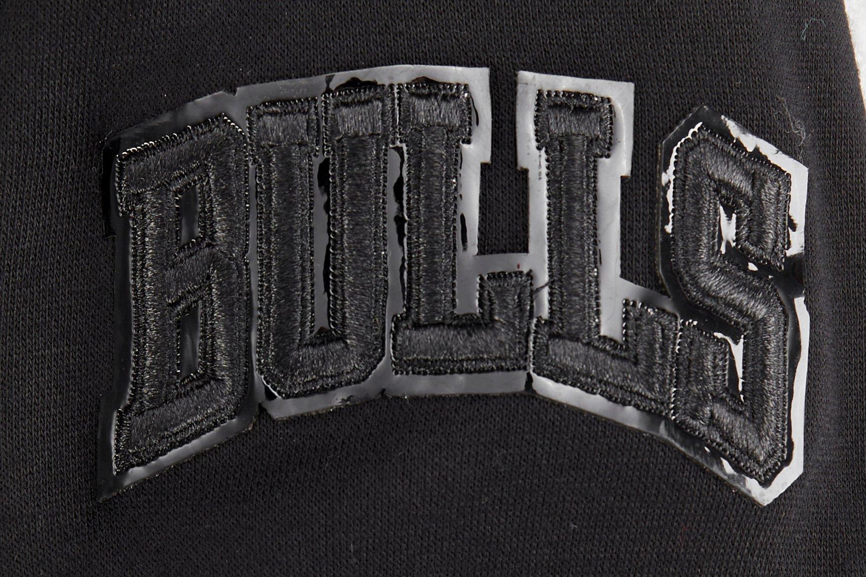 Pro Standard Little Boys​' NBA Chicago Bulls Triple Black Fleece PO Hoodie -Black - BLACK Thumbnail View 6