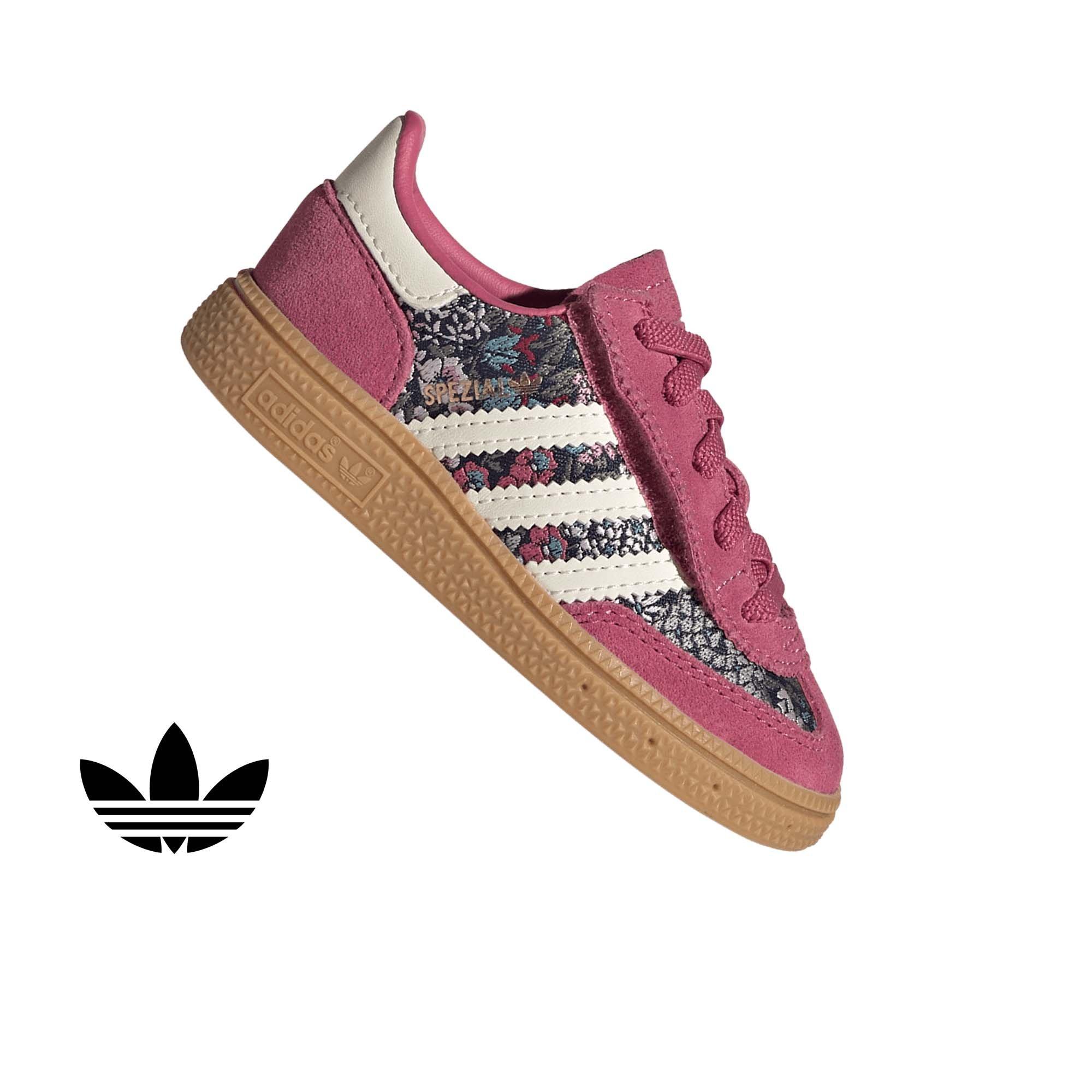 adidas Originals Liberty London Handball Spezial CCEL "Magenta/Cream White/Gum 3" Infant Girls' Shoe - MAGENTA/CREAM/GUM