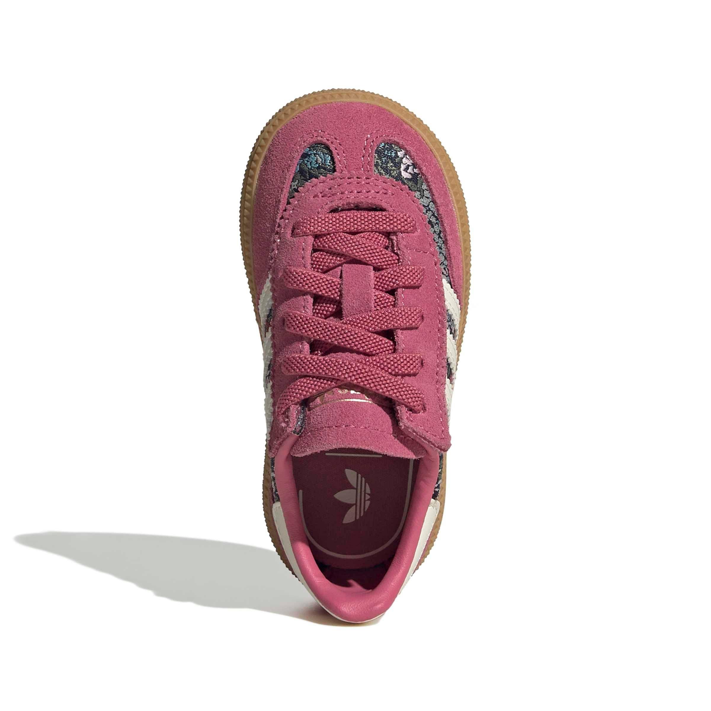 adidas Originals Liberty London Handball Spezial CCEL "Magenta/Cream White/Gum 3" Infant Girls' Shoe - MAGENTA/CREAM/GUM