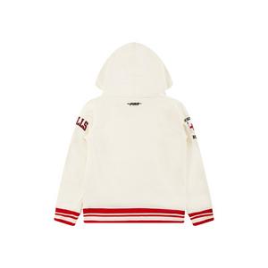 Pro Standard Little Boys​' Chicago Bulls Retro Classic Rib Fleece PO Hoodie -Cream/Red