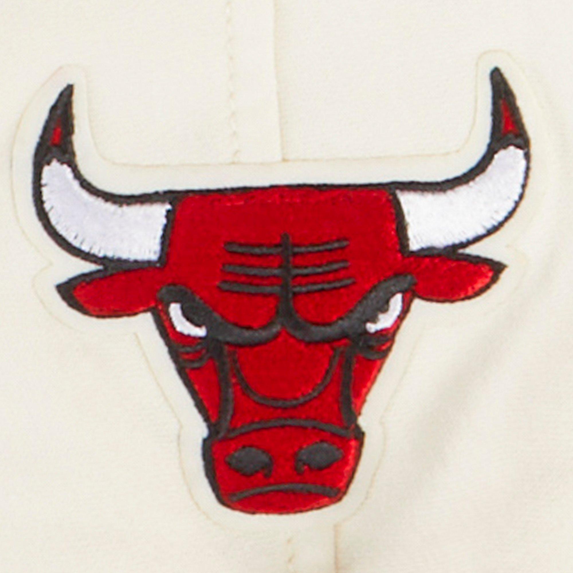 Pro Standard Little Boys​' Chicago Bulls Retro Classic Rib Fleece PO Hoodie -Cream/Red - CREAM/RED Thumbnail View 5