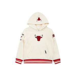 Pro Standard Little Boys​' Chicago Bulls Retro Classic Rib Fleece PO Hoodie -Cream/Red