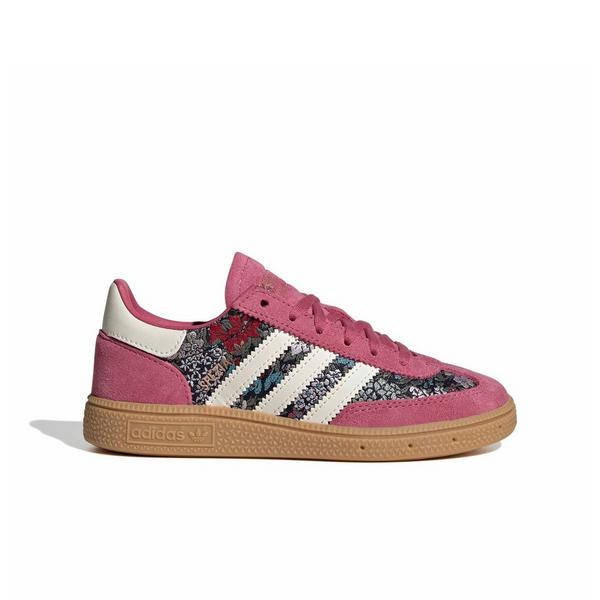 adidas Originals Liberty London Handball Spezial Lace "Red/Cream White/Gum 3" Preschool Girls' Shoe - RED/CREAM/GUM
