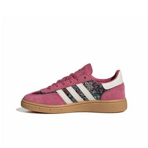 adidas Originals Liberty London Handball Spezial Lace "Red/Cream White/Gum 3" Preschool Girls' Shoe - RED/CREAM/GUM