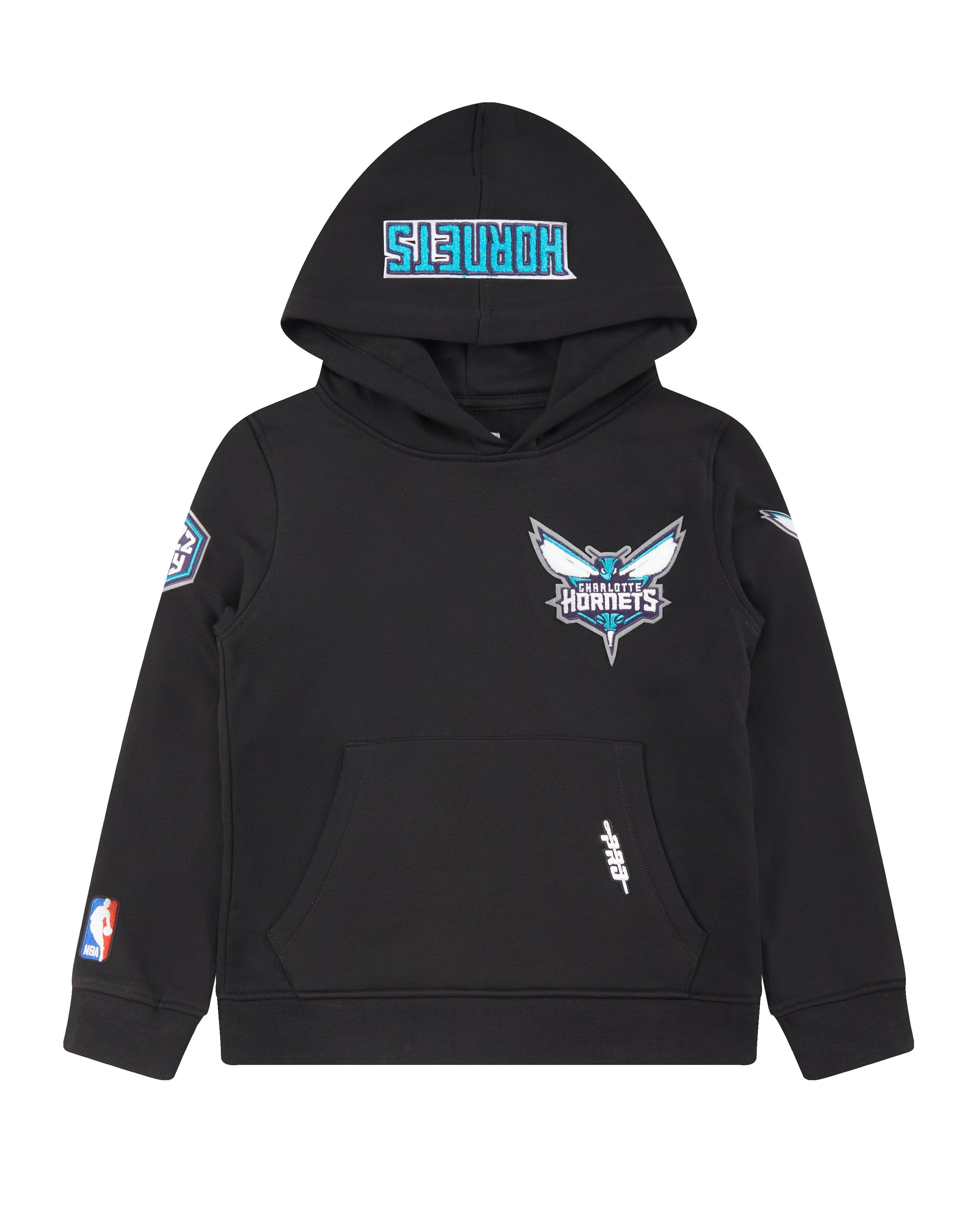 Pro Standard Little Boys​' NBA Charlotte Hornets Classic Fleece PO Hoodie - Black - BLACK Thumbnail View 1