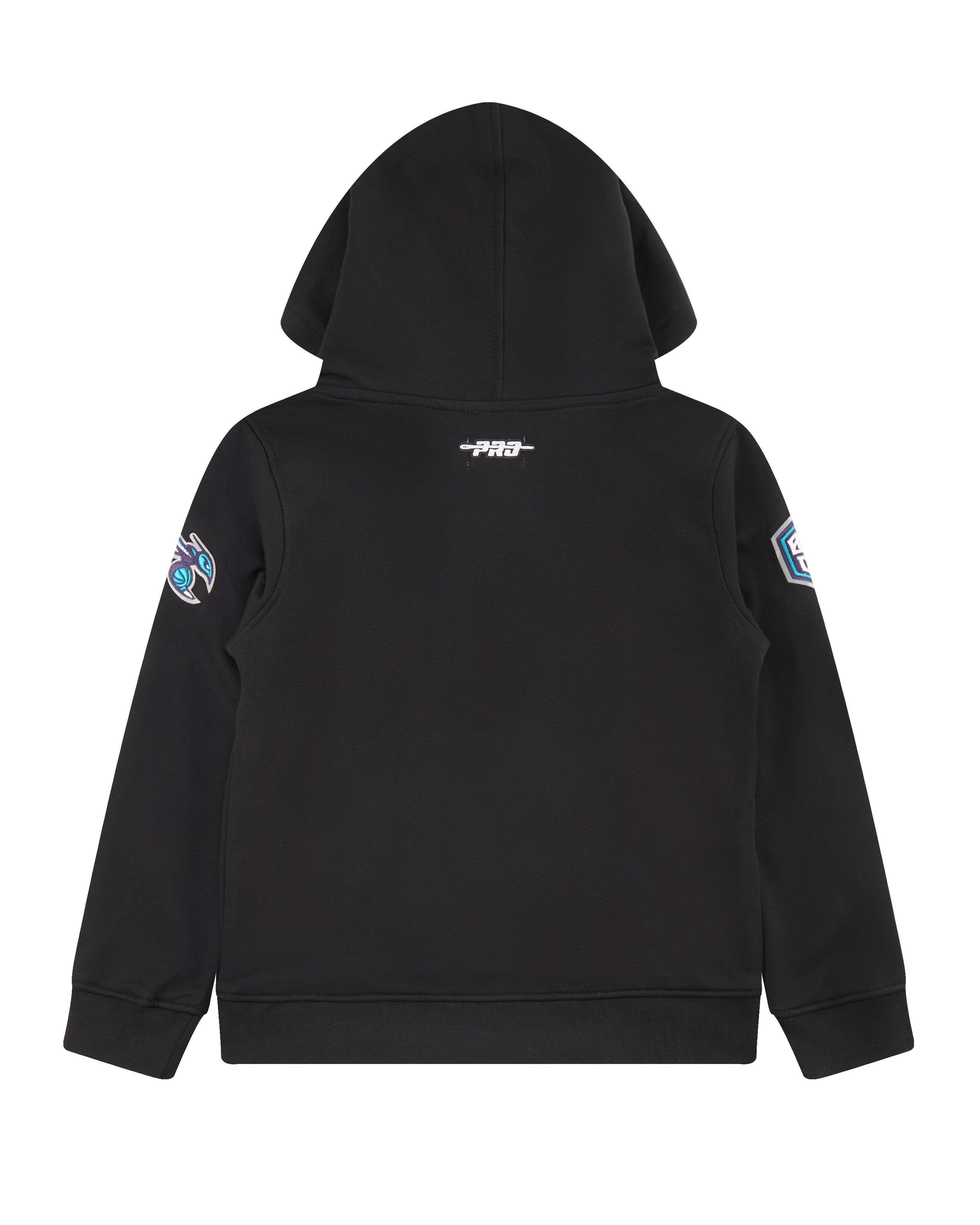 Pro Standard Little Boys​' NBA Charlotte Hornets Classic Fleece PO Hoodie -Black - BLACK Thumbnail View 2