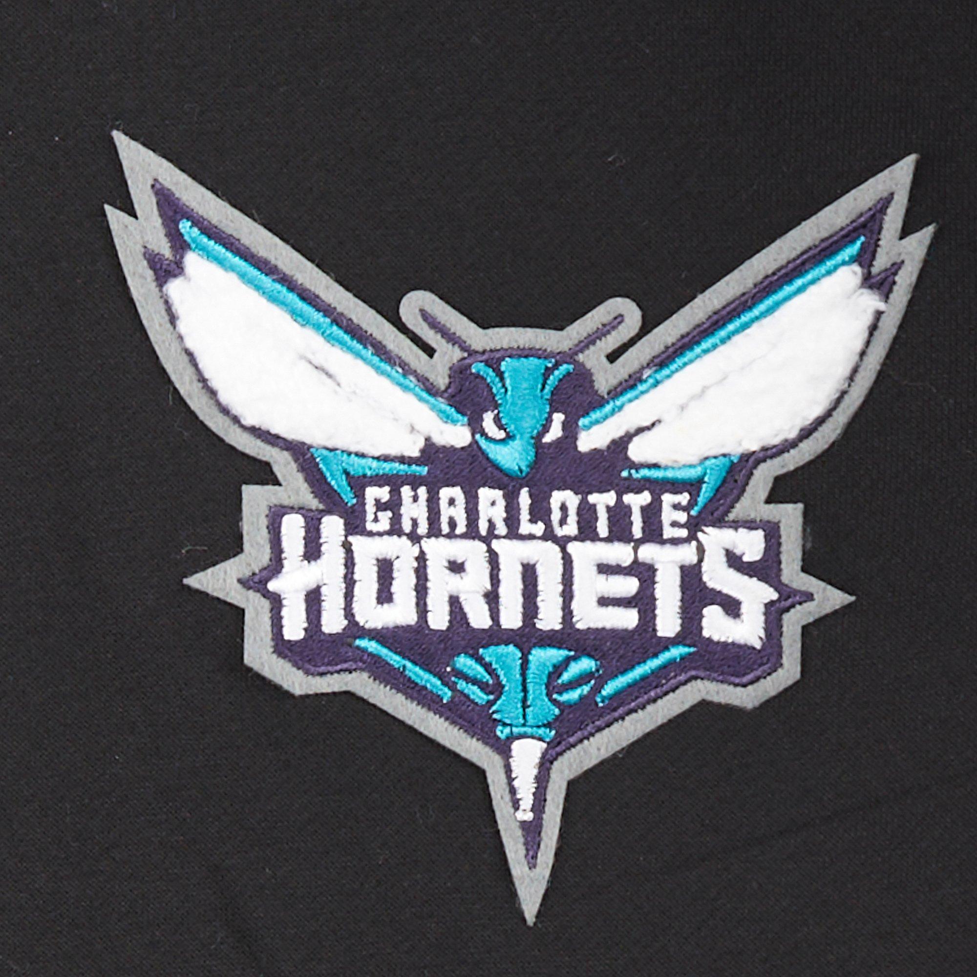Pro Standard Little Boys​' NBA Charlotte Hornets Classic Fleece PO Hoodie - Black - BLACK Thumbnail View 3