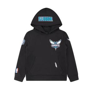 Pro Standard Little Boys​' NBA Charlotte Hornets Classic Fleece PO Hoodie -Black