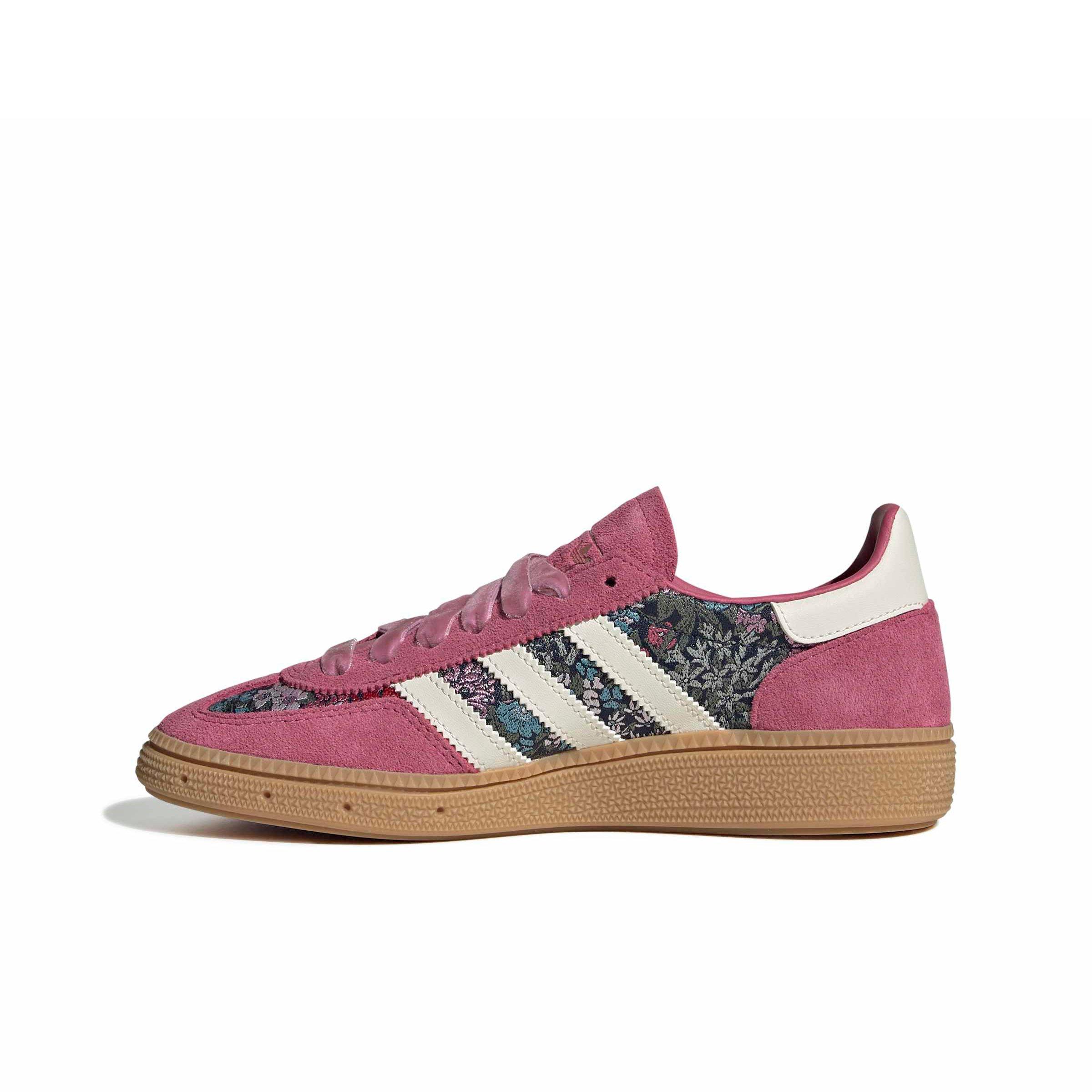 adidas Originals Liberty London Handball Spezial "Red/Cream White/Gum 3" Grade School Girls' Shoe - RED/CREAM/GUM