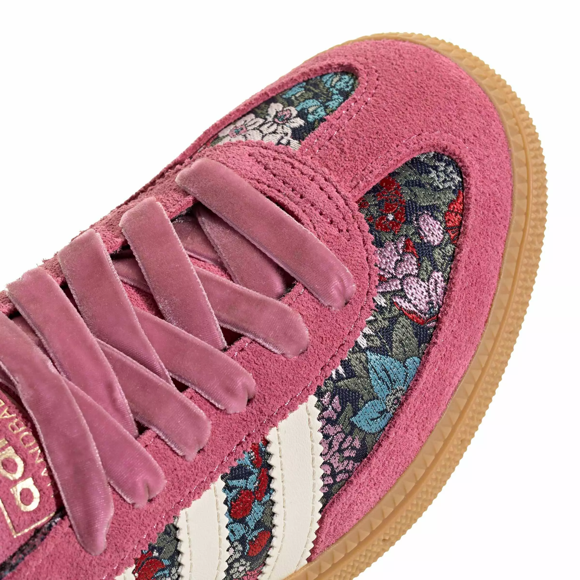 adidas Originals Liberty London Handball Spezial "Red/Cream White/Gum 3" Grade School Girls' Shoe - RED/CREAM/GUM