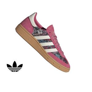 adidas Originals Liberty London Handball Spezial "Red/Cream White/Gum 3" Grade School Girls' Shoe - RED/CREAM/GUM