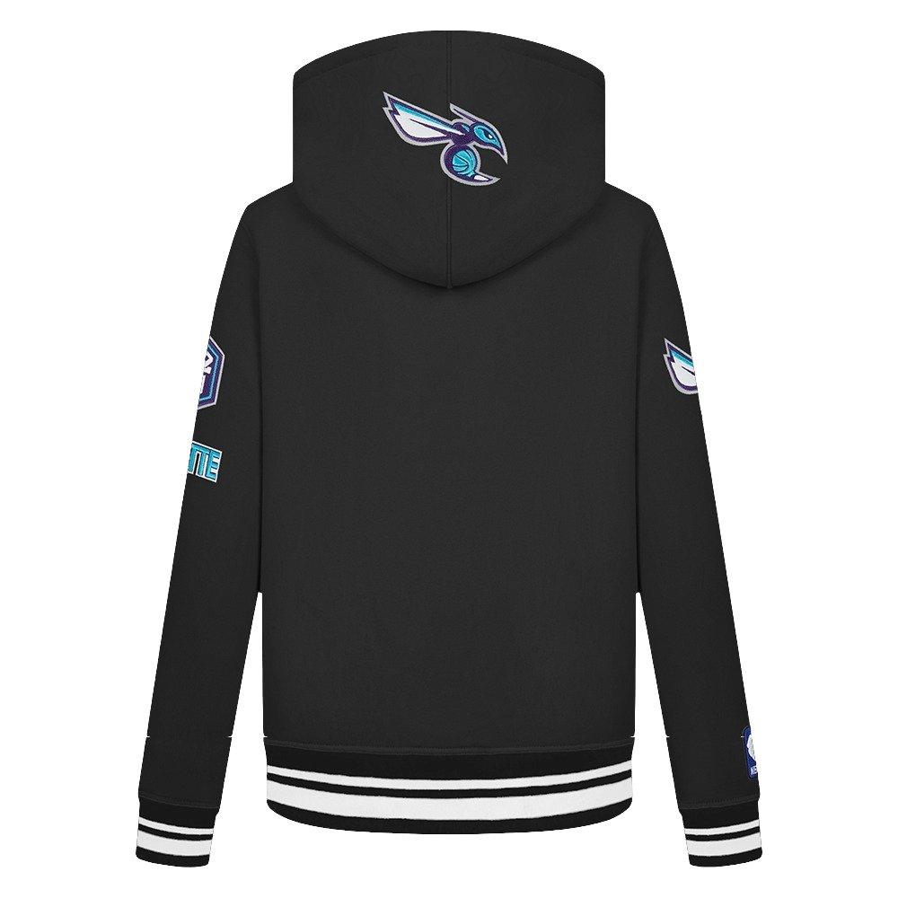 Pro Standard Little Boys​' NBA Charlotte Hornets Classic Rib Fleece PO Hoodie -Black - BLACK Thumbnail View 2