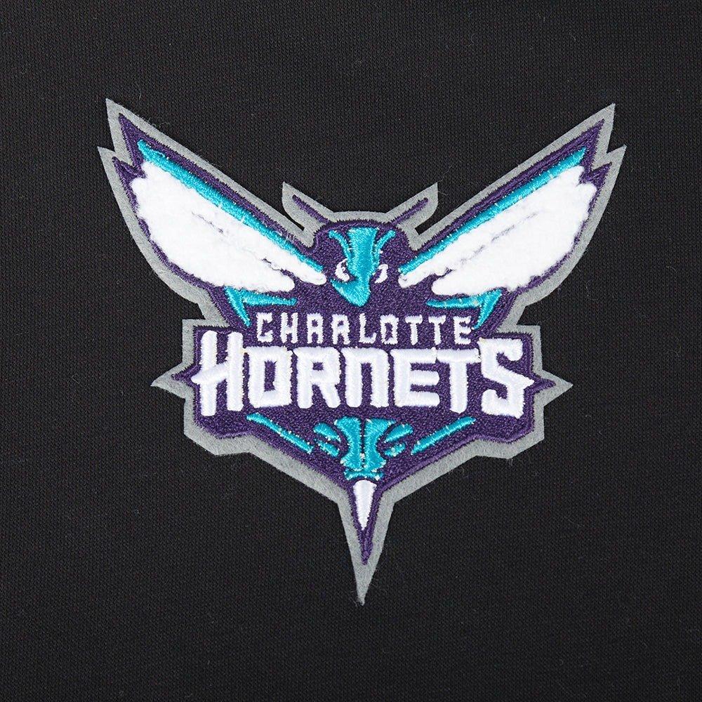 Pro Standard Little Boys​' NBA Charlotte Hornets Classic Rib Fleece PO Hoodie - Black - BLACK Thumbnail View 5