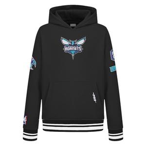 Pro Standard Little Boys​' NBA Charlotte Hornets Classic Rib Fleece PO Hoodie -Black