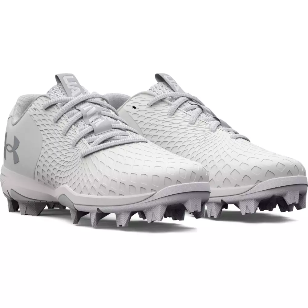 Under Armour Glyde 2 RM "White/Metallic Silver" Women's Softball Cleat - WHITE/SILVER