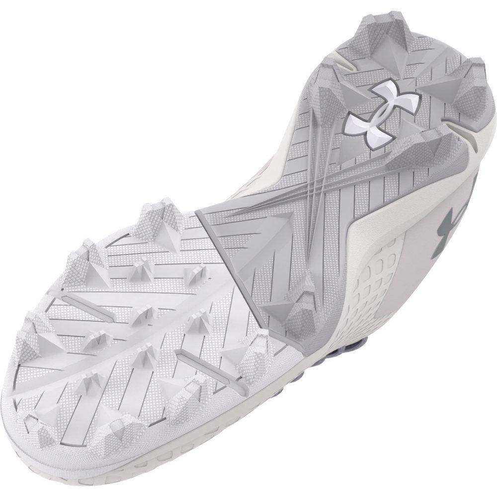 Under Armour Glyde 2 RM "White/Metallic Silver" Women's Softball Cleat - WHITE/SILVER Thumbnail View 5