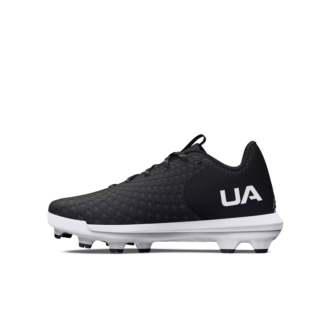 Under Armour Glyde 2 TPU Jr. "Black/White" Grade School Girls' Softball Cleat - BLACK/WHITE