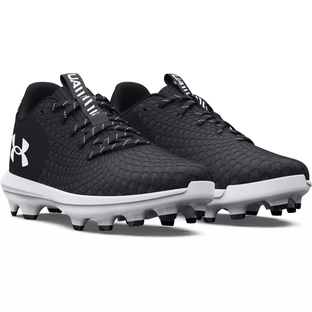 Under Armour Glyde 2 TPU Jr. "Black/White" Grade School Girls' Softball Cleat - BLACK/WHITE