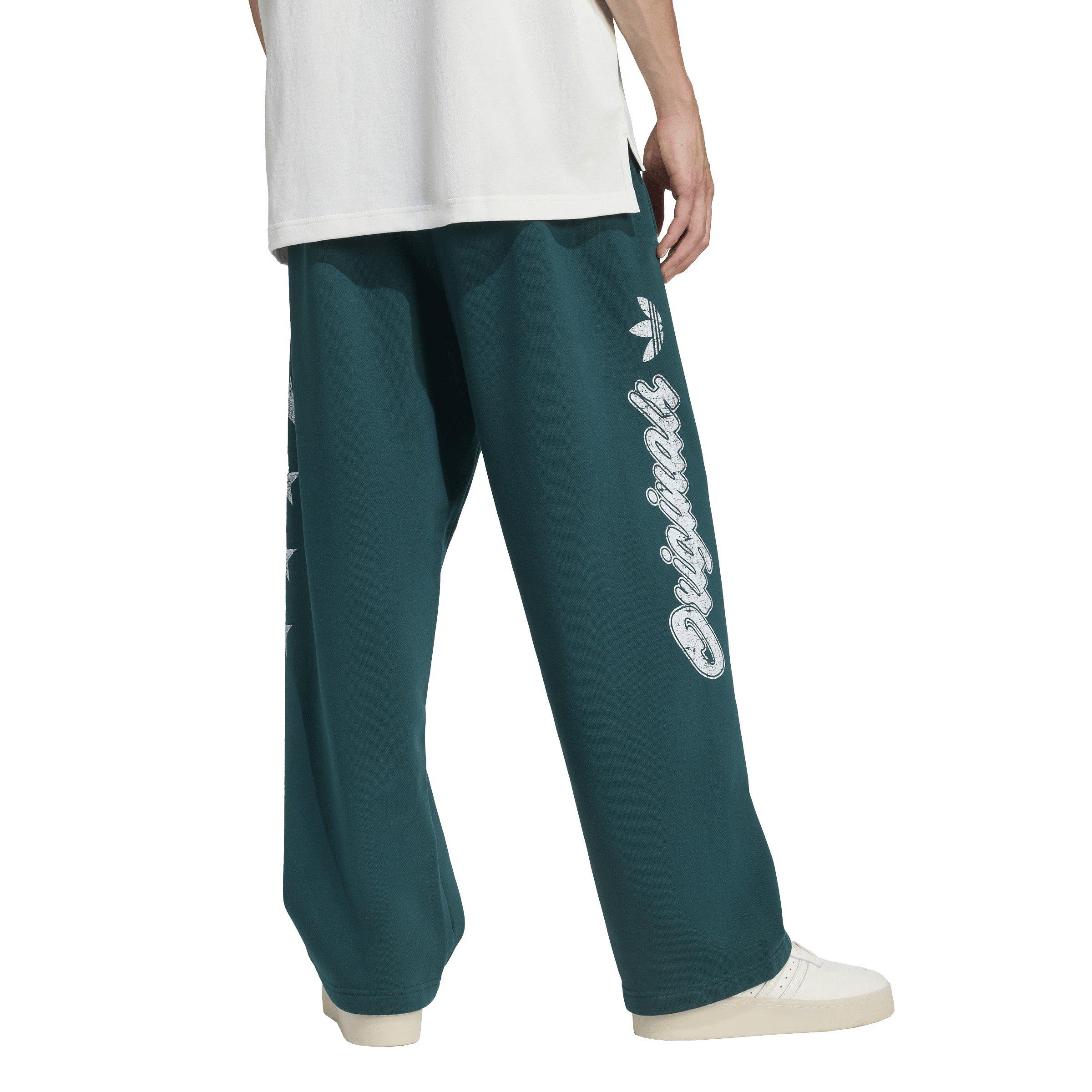 adidas Originals Men's Originals Dept. Graphic Fleece Pant - Green - GREEN Thumbnail View 2