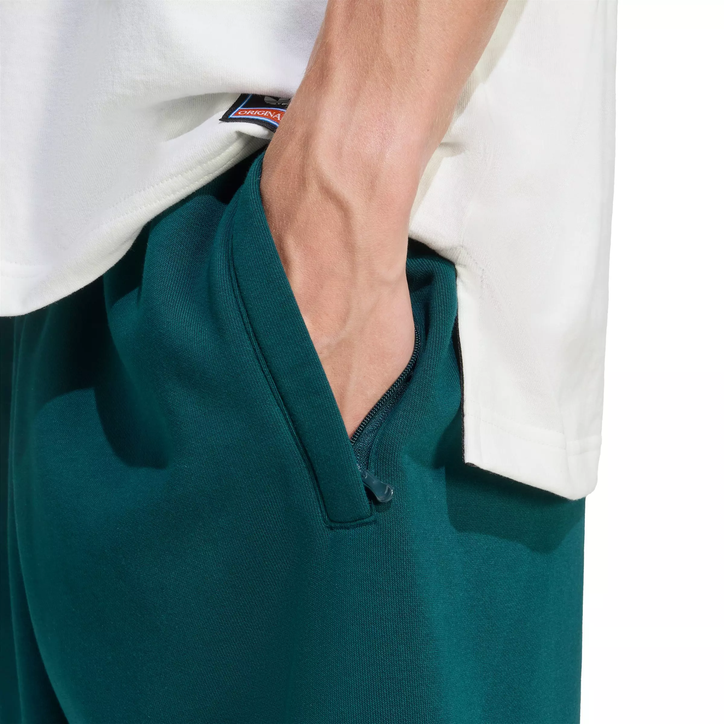 adidas Originals Men's Originals Dept. Graphic Fleece Pant - Green - GREEN