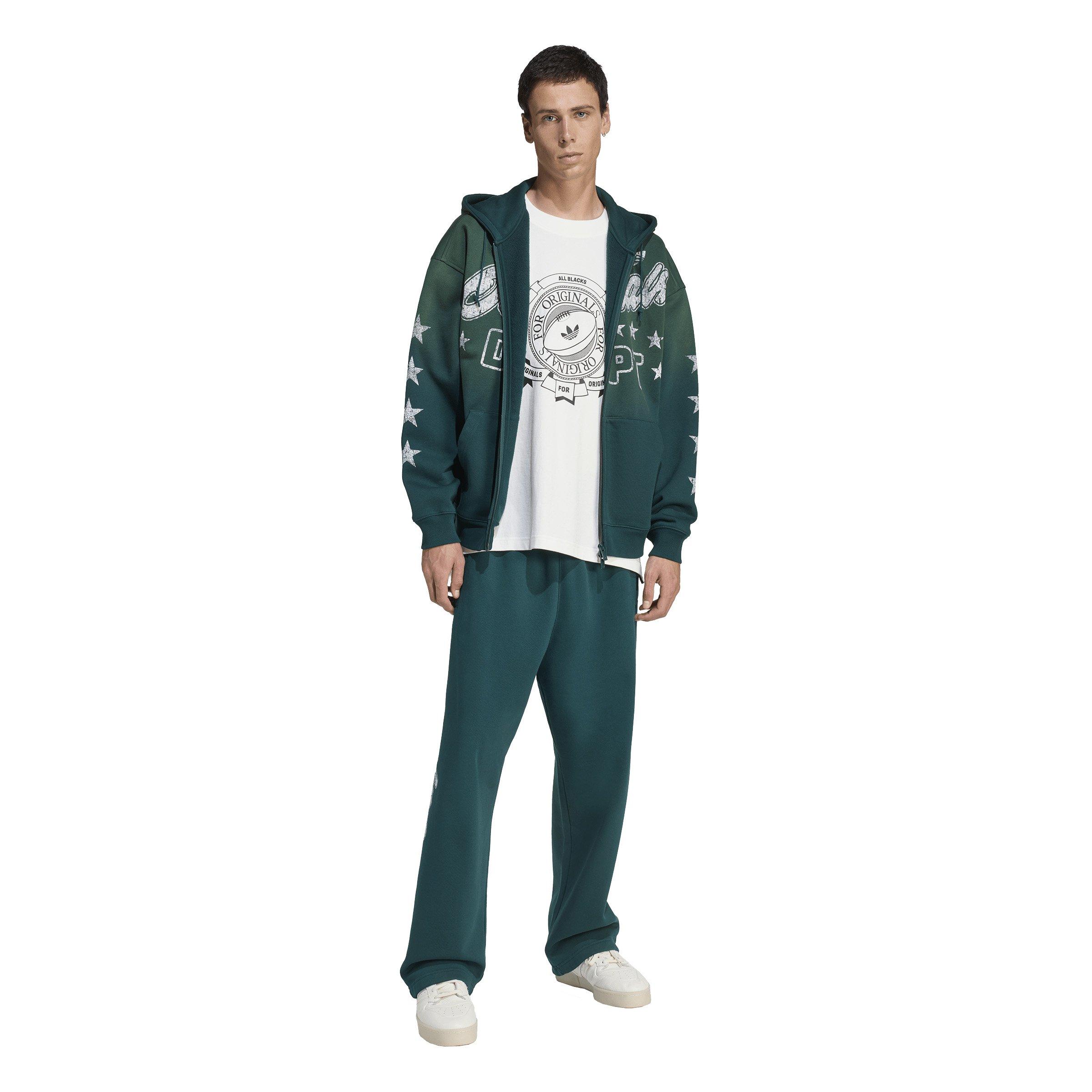 adidas Originals Men's Originals Dept. Graphic Fleece Pant - Green - GREEN Thumbnail View 5
