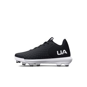 Under Armour Glyde 2 TPU Jr. "Black/White" Preschool Girls' Softball Cleat