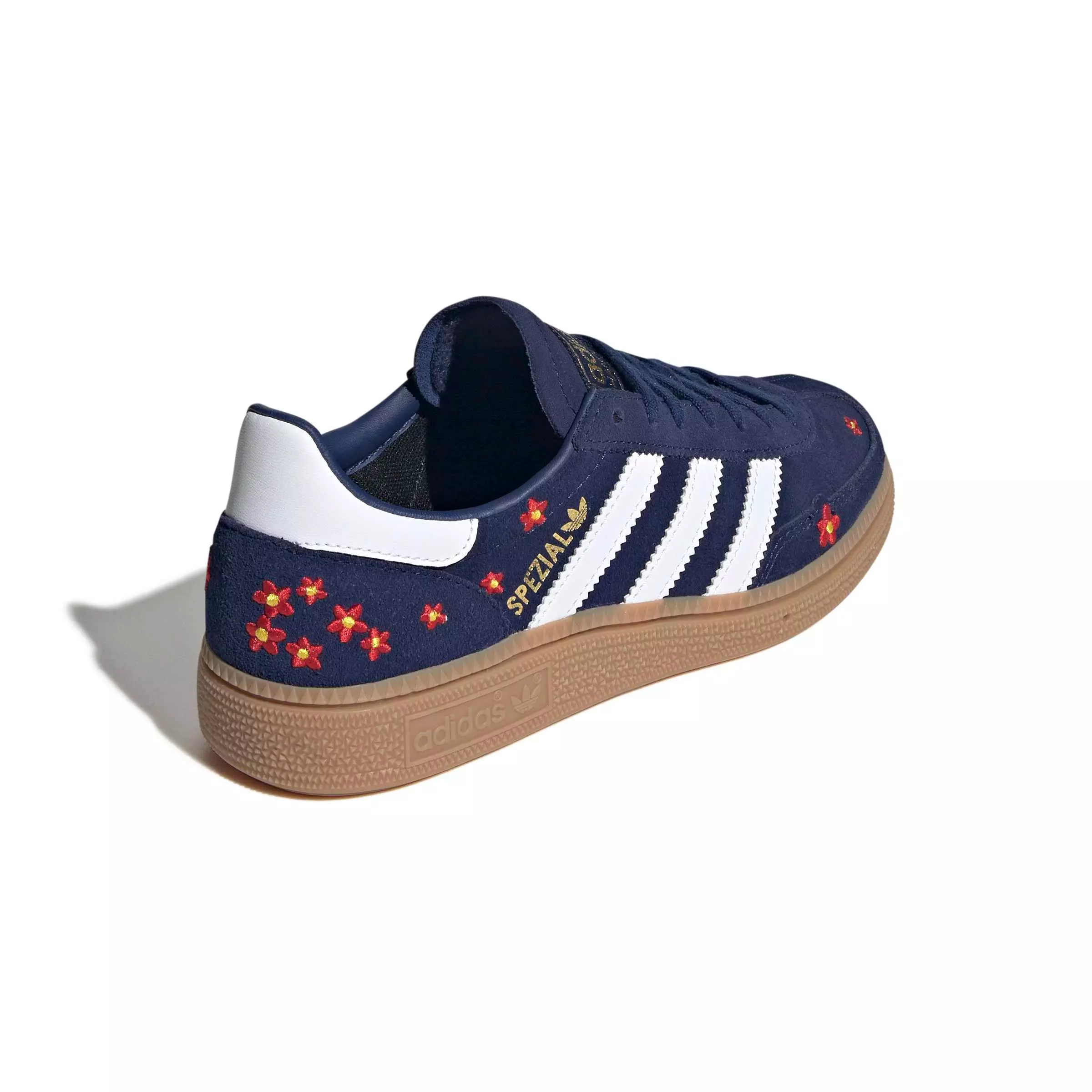 adidas Originals Handball Spezial "Dark Blue/Ftwr White/Gum 4" Grade School Girls' Shoe - DK BLUE/WHITE/GUM