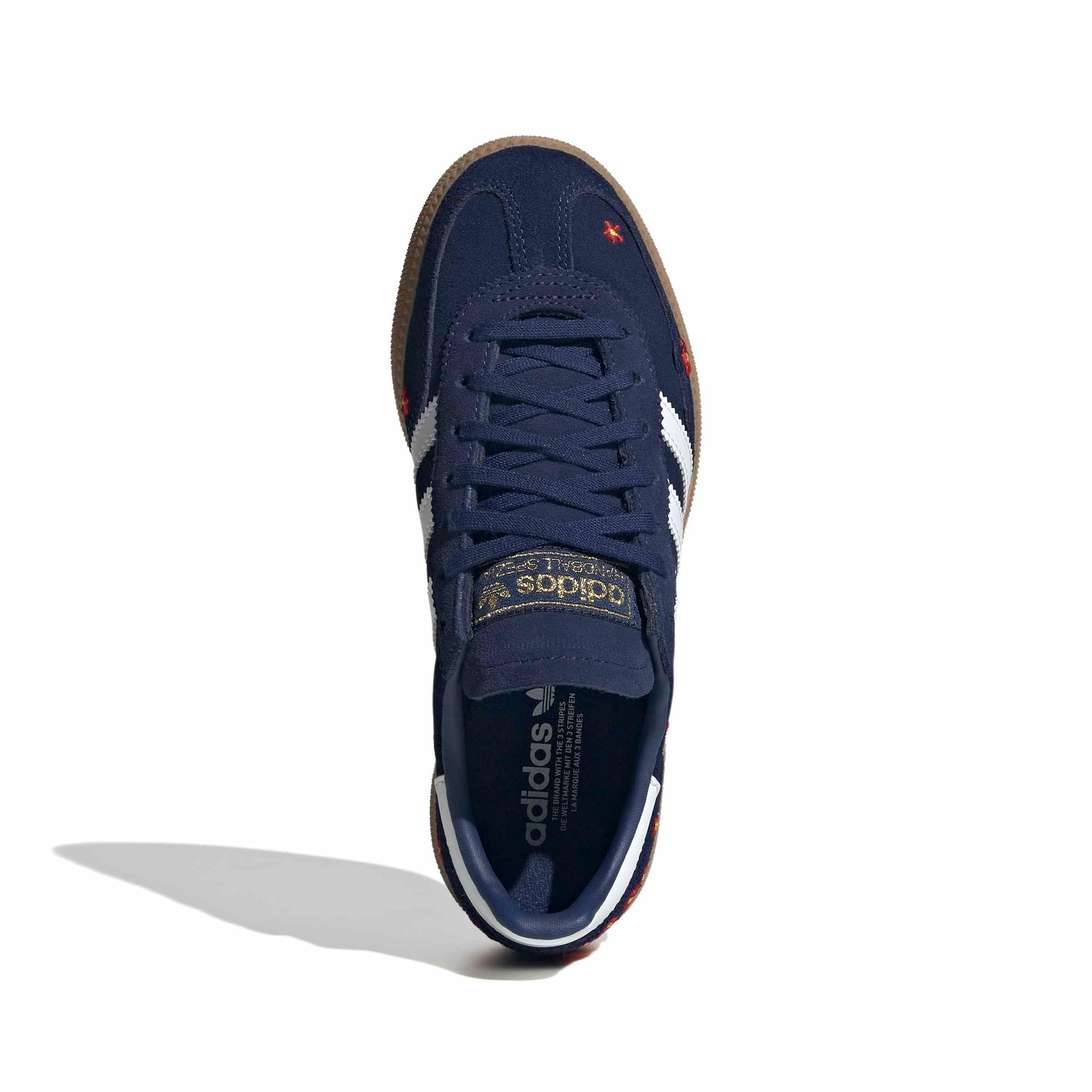 adidas Originals Handball Spezial "Dark Blue/Ftwr White/Gum 4" Grade School Girls' Shoe - DK BLUE/WHITE/GUM