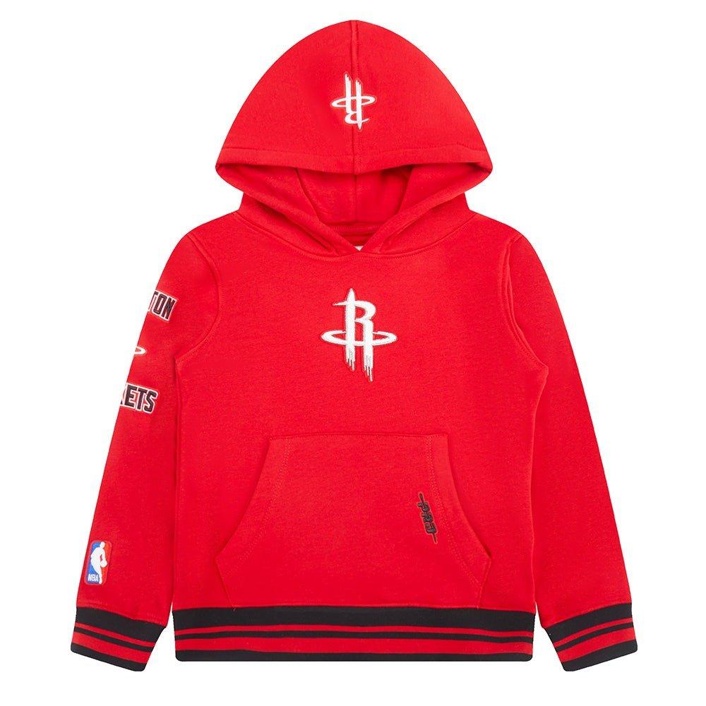 Pro Standard Little Boys​' NBA Houston Rockets Retro Classic Rib Fleece PO Hoodie - Red/Black - RED/BLACK Thumbnail View 1