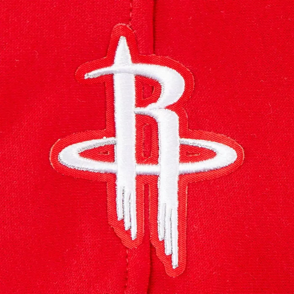 Pro Standard Little Boys​' NBA Houston Rockets Retro Classic Rib Fleece PO Hoodie - Red/Black - RED/BLACK