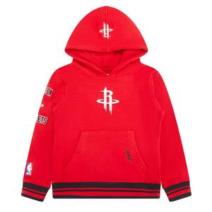 Pro Standard Little Boys​' NBA Houston Rockets Retro Classic Rib Fleece PO Hoodie -Red/Black