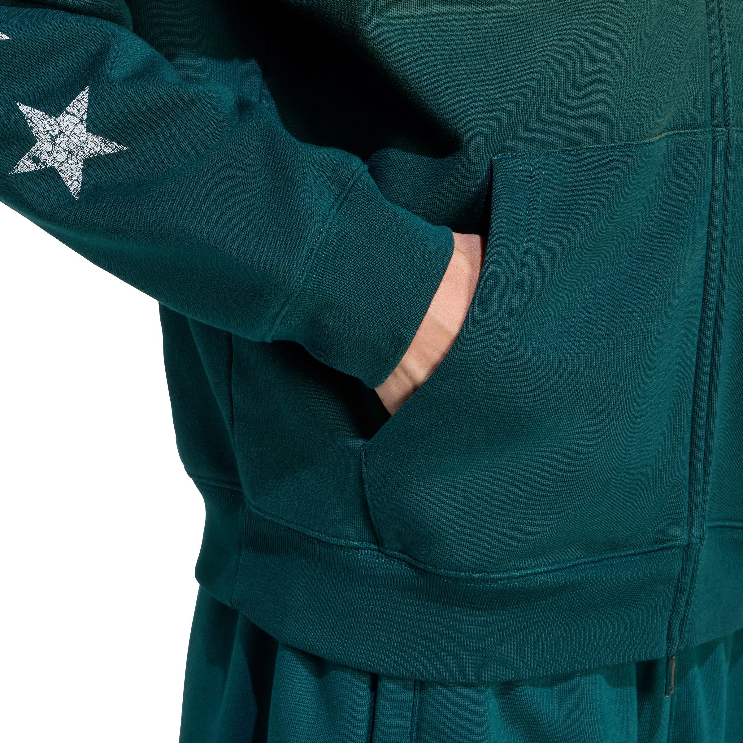adidas Originals Men's Originals Dept. Graphic Full-Zip Jacket - Green - GREEN Thumbnail View 4