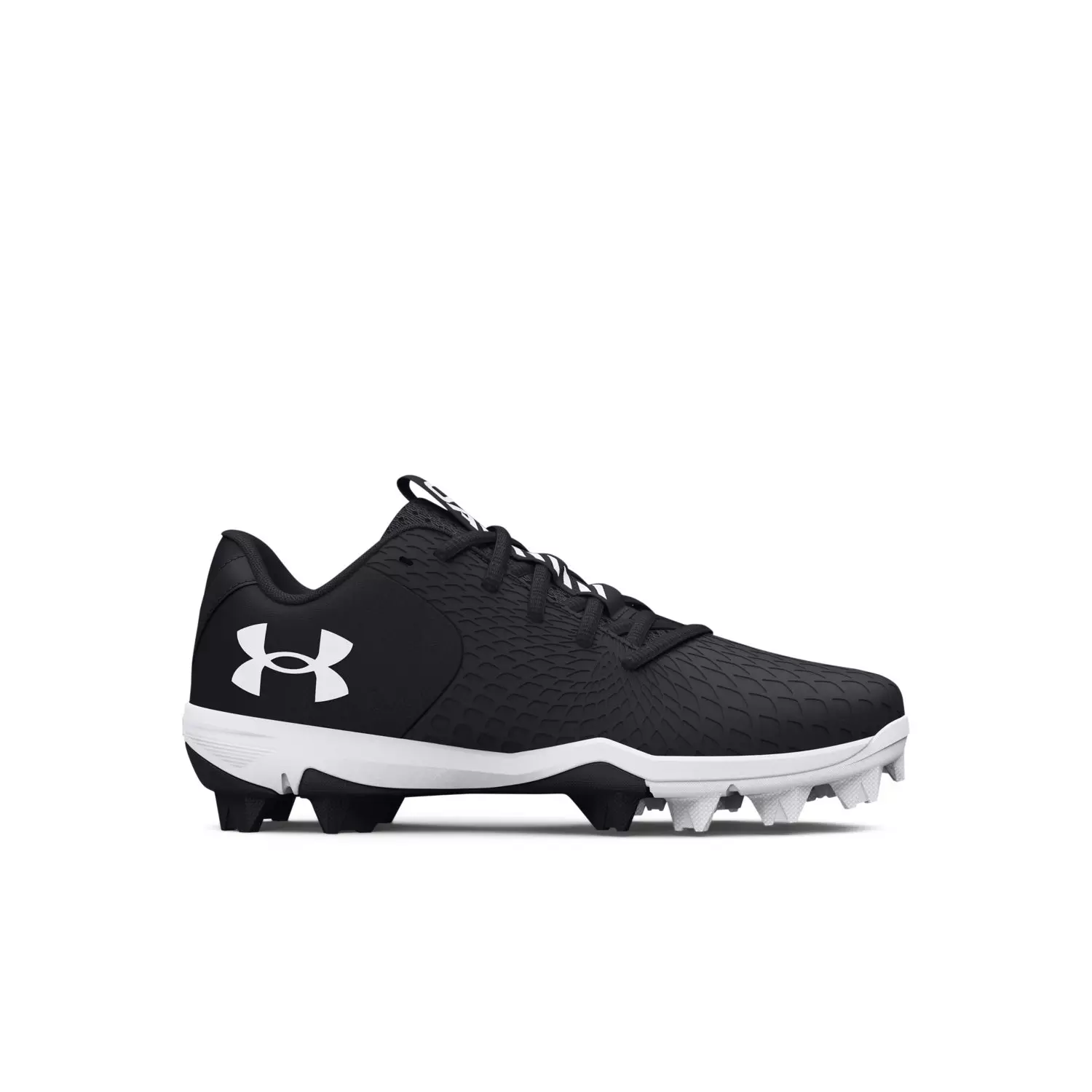 Under Armour Glyde 2 RM Jr. "Black/White" Preschool Girls' Softball Cleat - BLACK/WHITE