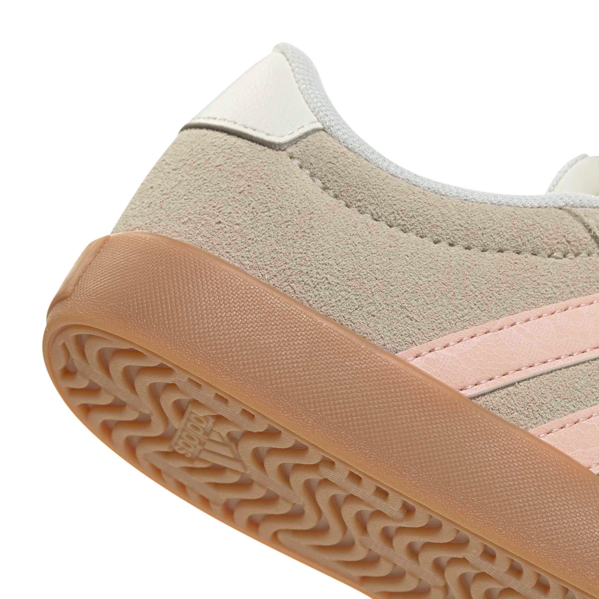 adidas VL Court 3.0 "Crystal Linen/Blush Pink/Off White" Preschool Girls' Shoe - LINEN/PINK/OFF WHITE