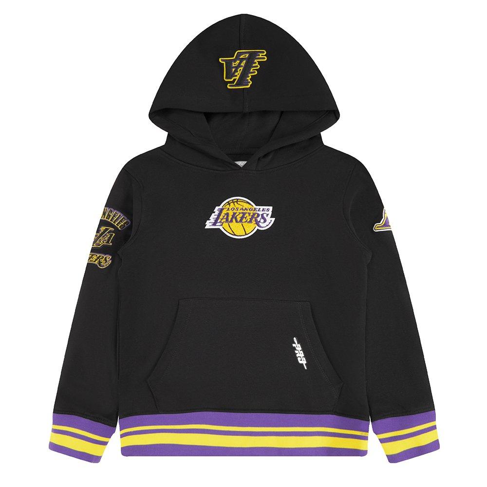 Pro Standard Little Boys' NBA Los Angeles Lakers Rib Fleece PO Hoodie -Black/Purple - BLACK/PURPLE Thumbnail View 1