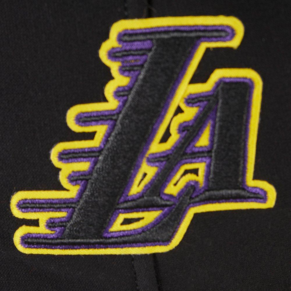Pro Standard Little Boys' NBA Los Angeles Lakers Rib Fleece PO Hoodie -Black/Purple - BLACK/PURPLE Thumbnail View 3