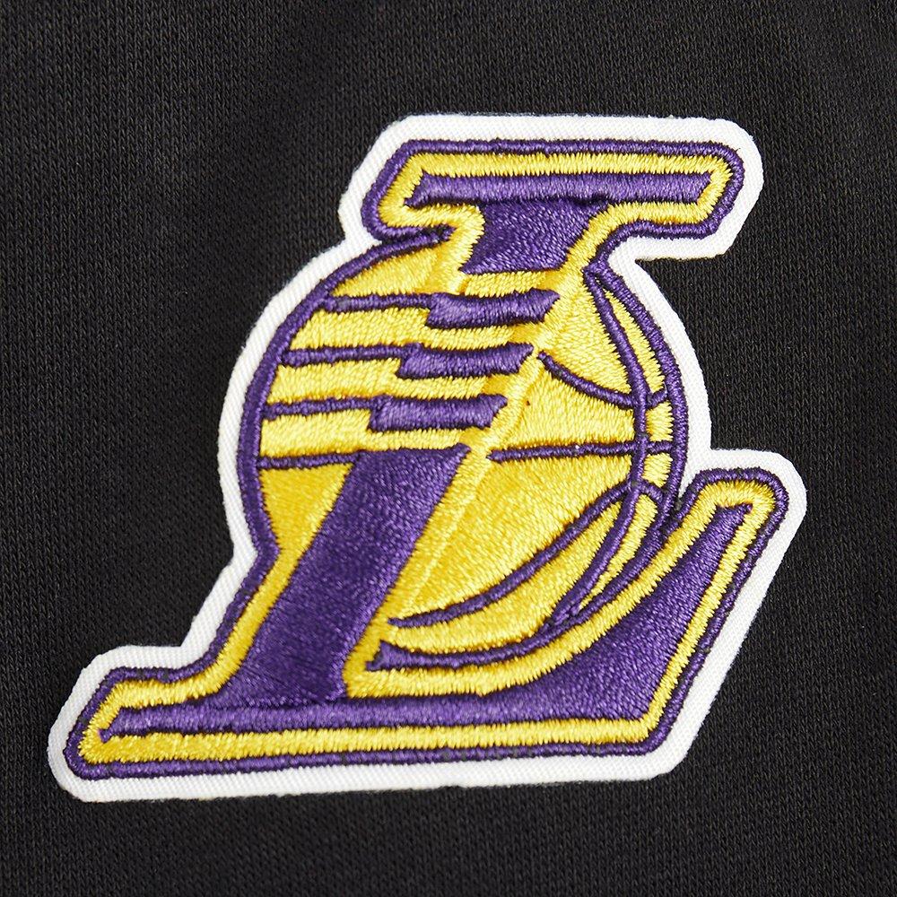 Pro Standard Little Boys' NBA Los Angeles Lakers Rib Fleece Pull Over Hoodie - Black/Purple - BLACK/PURPLE Thumbnail View 5