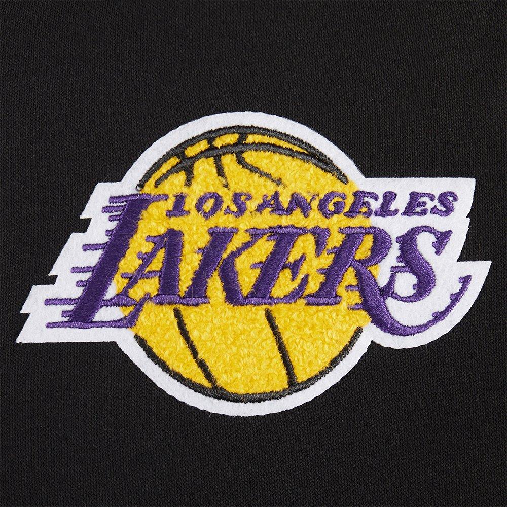 Pro Standard Little Boys' NBA Los Angeles Lakers Rib Fleece Pull Over Hoodie - Black/Purple - BLACK/PURPLE Thumbnail View 6