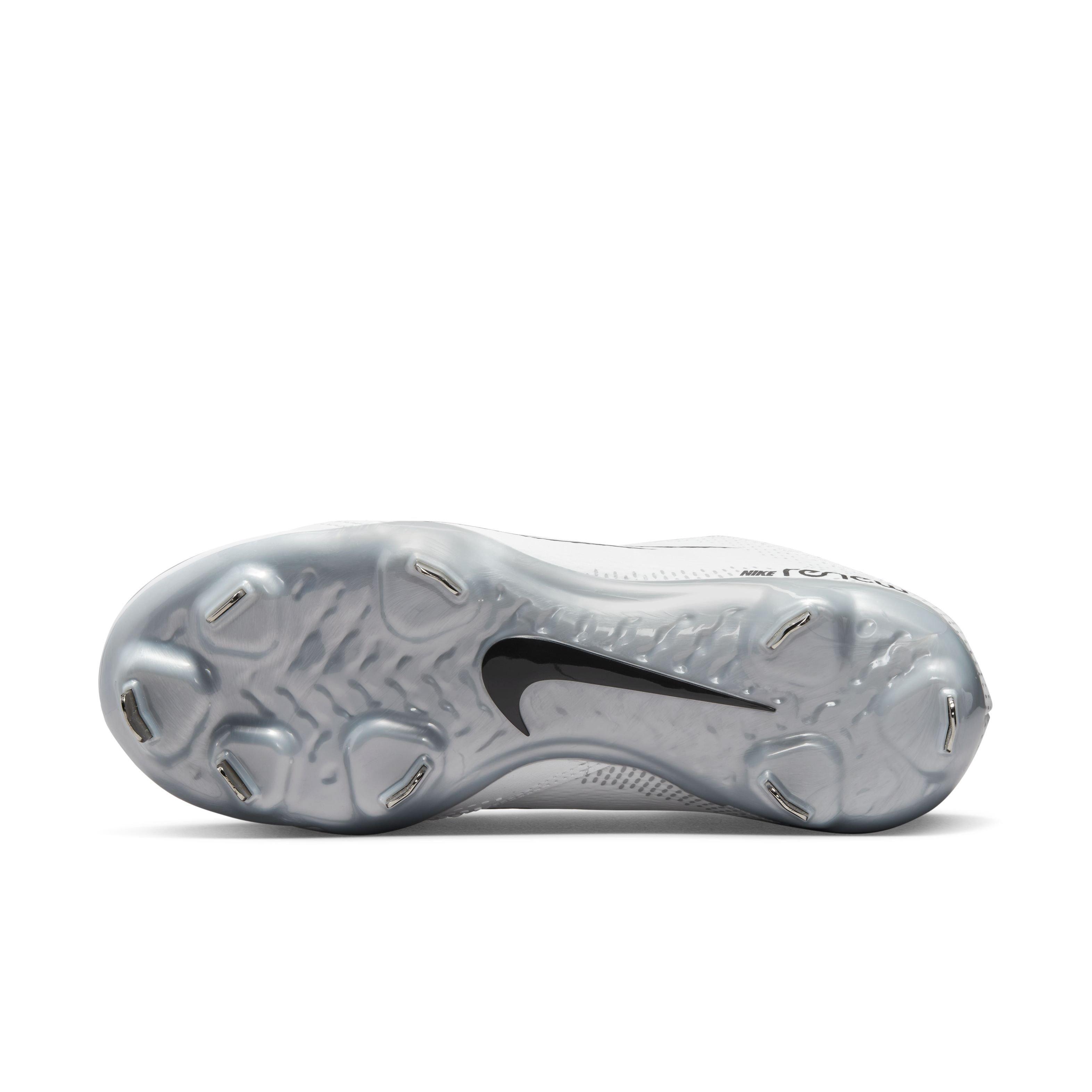 Nike Hyperdiamond 4 Pro "White/Black/Pure Platinum/Wolf Grey" Women's Softball Cleat - WHITE/BLACK/PLATINUM/GREY Thumbnail View 6