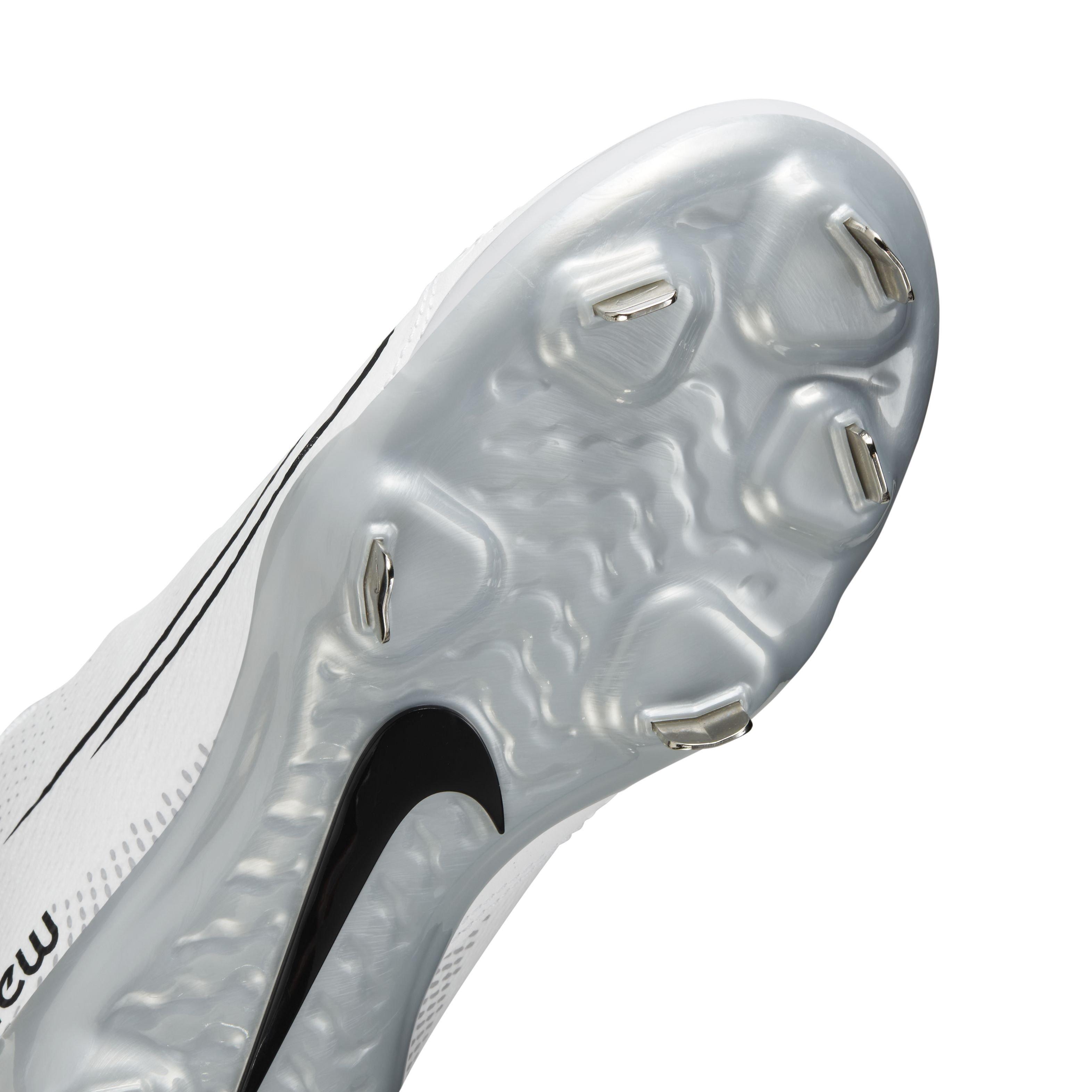 Nike Hyperdiamond 4 Pro "White/Black/Pure Platinum/Wolf Grey" Women's Softball Cleat - WHITE/BLACK/PLATINUM/GREY Thumbnail View 7