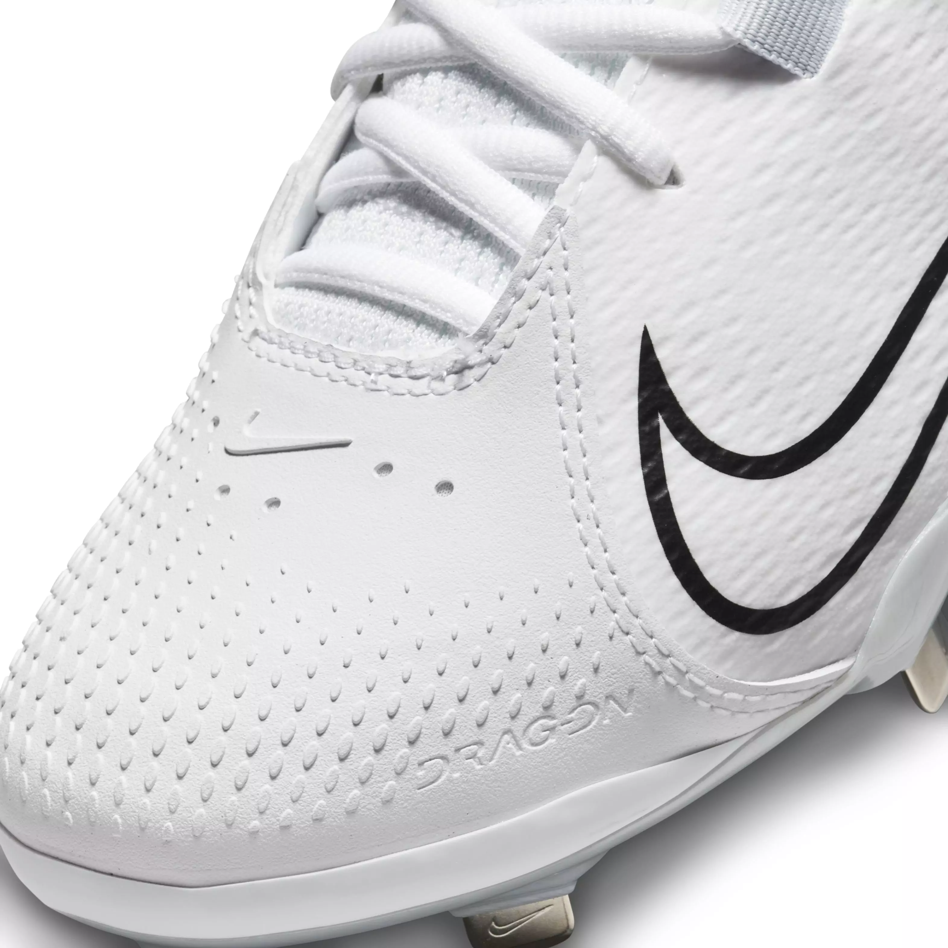 Nike Hyperdiamond 4 Pro "White/Black/Pure Platinum/Wolf Grey" Women's Softball Cleat - WHITE/BLACK/PLATINUM/GREY