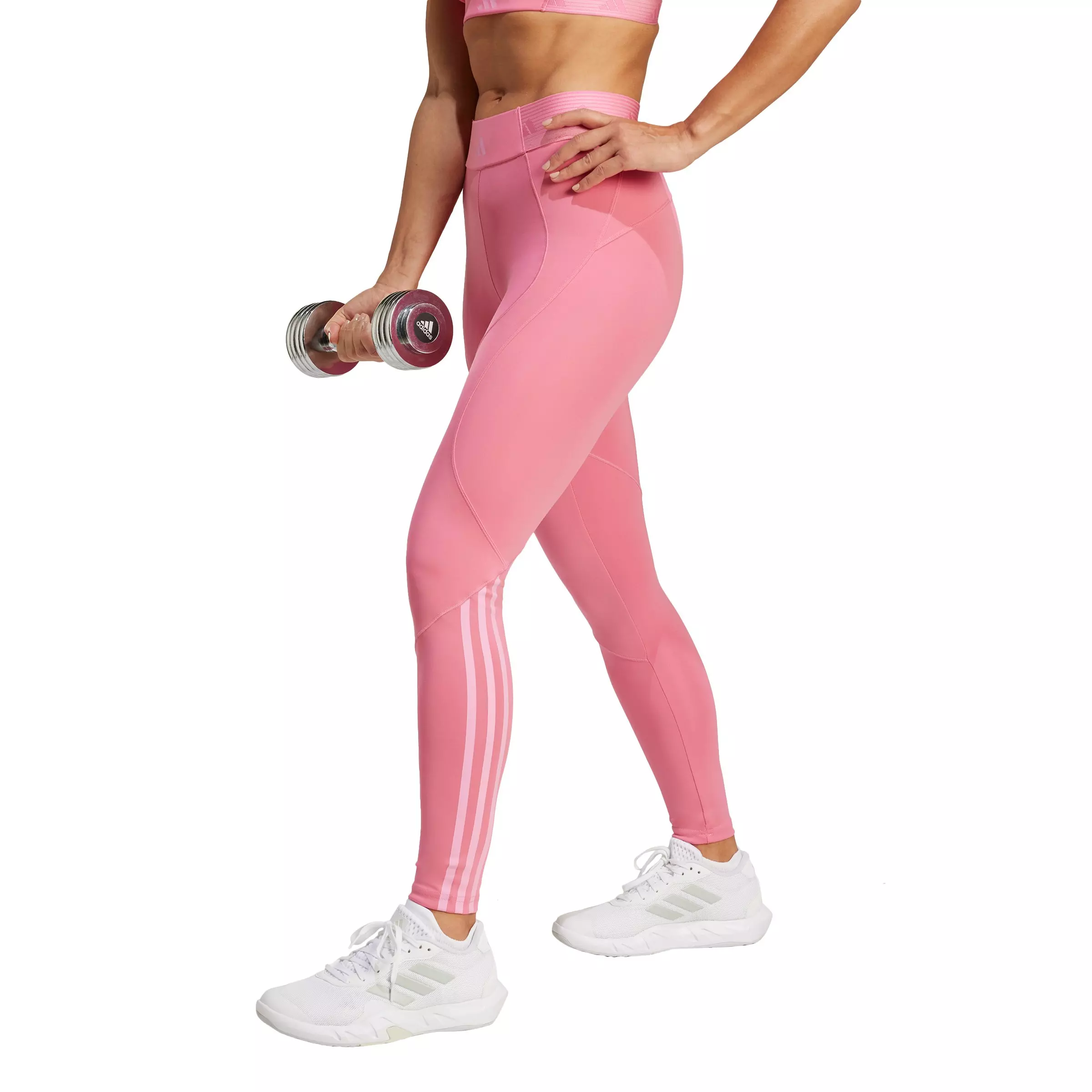 adidas Women's Hyperglam Full-Length Leggings -Pink - PINK