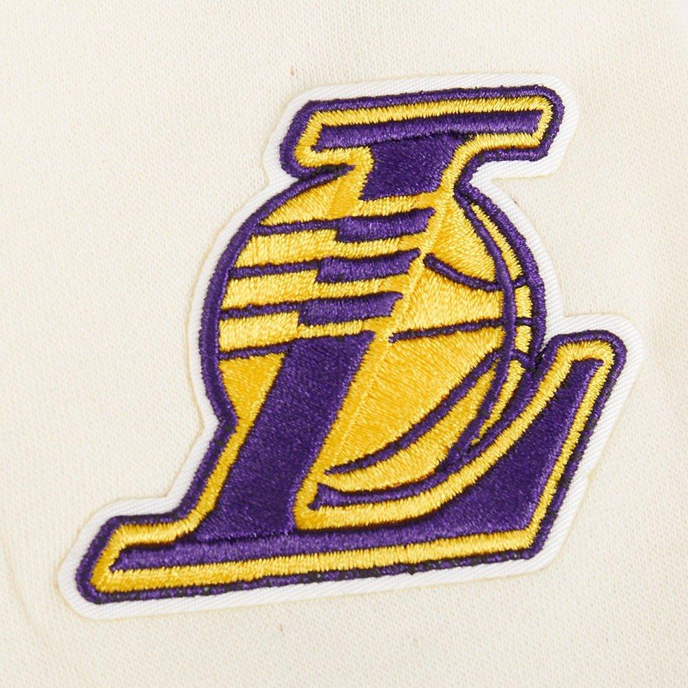 Pro Standard Little Boys' NBA Los Angeles Lakers Rib Fleece PO Hoodie -White/Purple - WHITE/PURPLE Thumbnail View 5