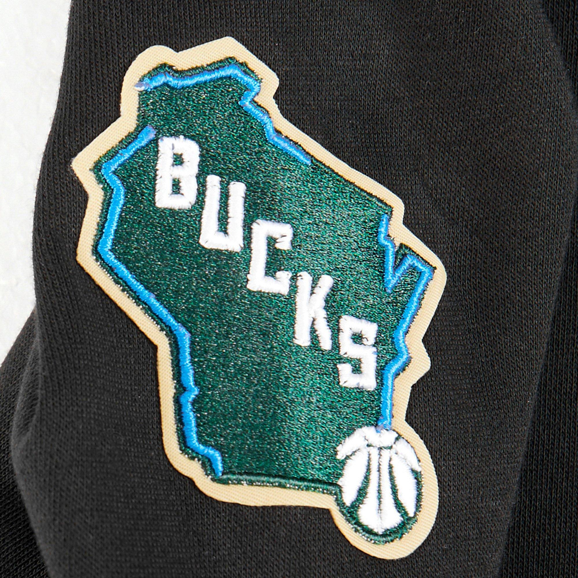 Pro Standard Little Boys​' NBA Milwaukee Bucks Classic Fleece PO​ Hoodie -Black - BLACK Thumbnail View 3
