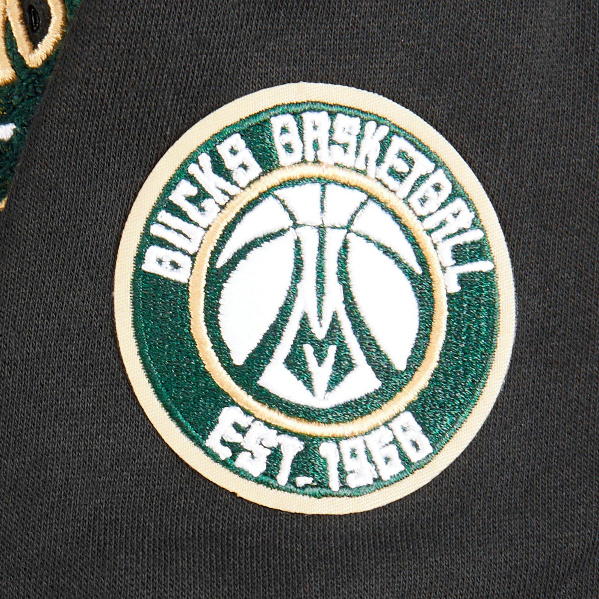 Pro Standard Little Boys​' NBA Milwaukee Bucks Classic Fleece PO​ Hoodie - Black - BLACK Thumbnail View 4